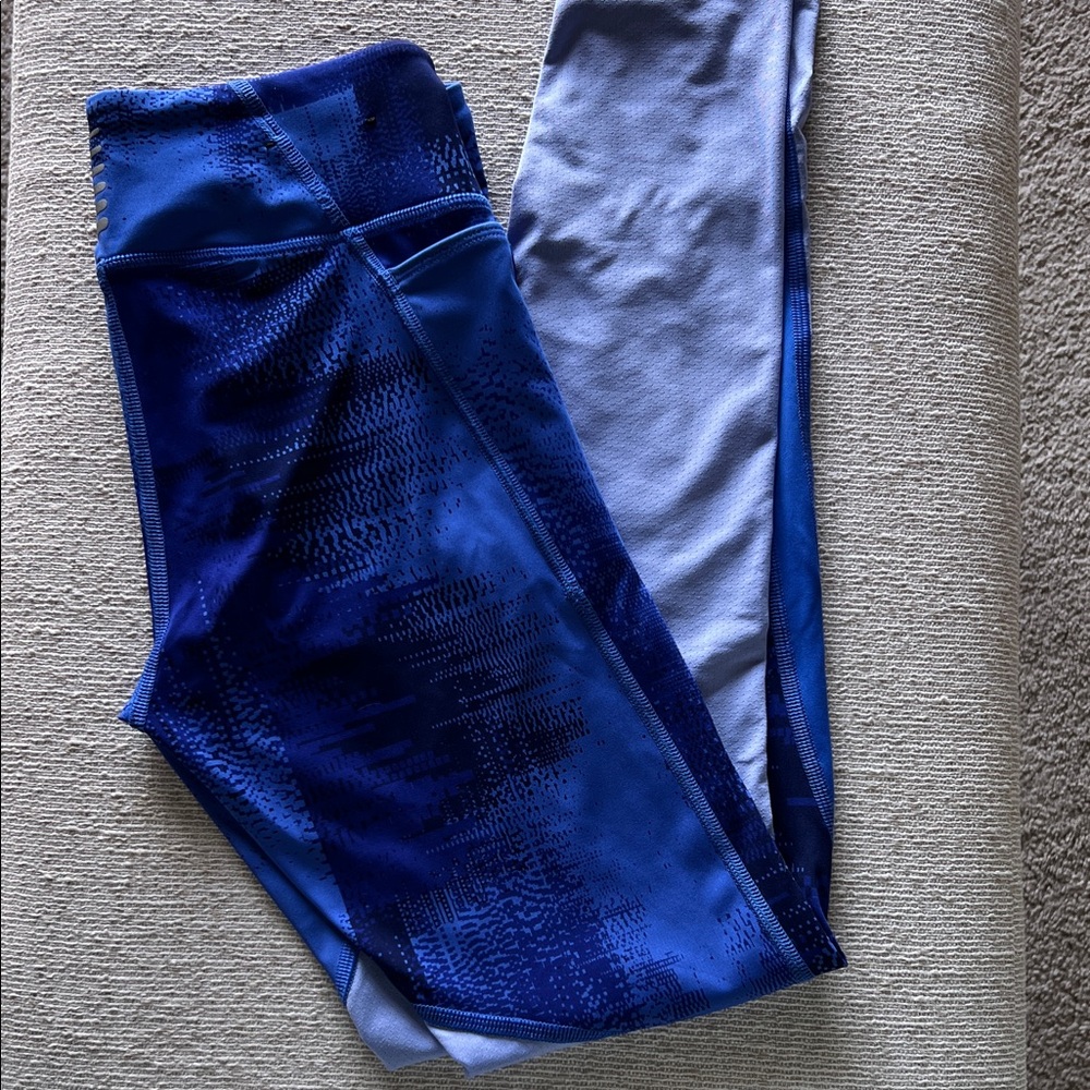 Under Armour Vibrant Blue Patterned Leggings - image 3